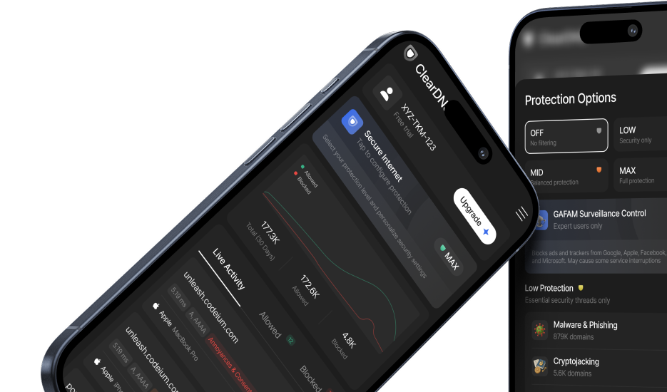 ClearDNS app preview